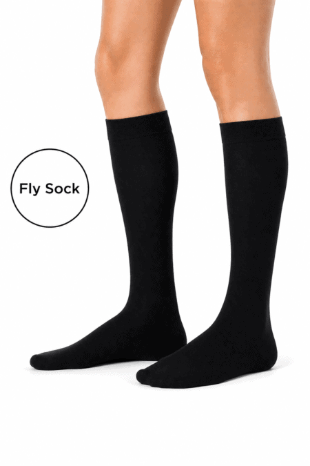 Fly Sock – Meias Altas de Descanso em Algodão Penteado Superior | Máximo Conforto | Sem Costura na Biqueira | Ref. 6254