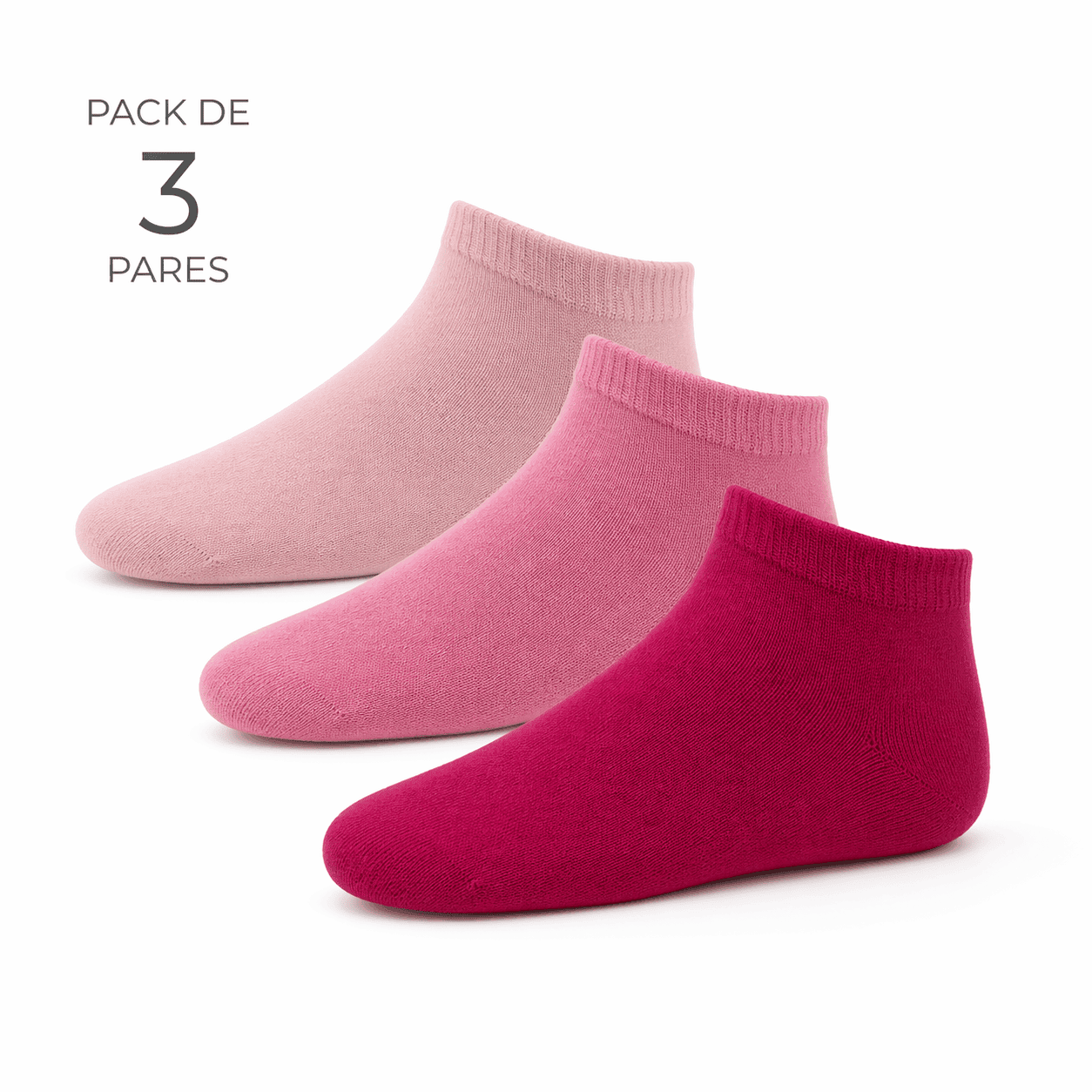 Pack de 3 Pares de Soquetes Unissexo para Criança | Sem Costura na Biqueira | Ref.7121 - Image 9