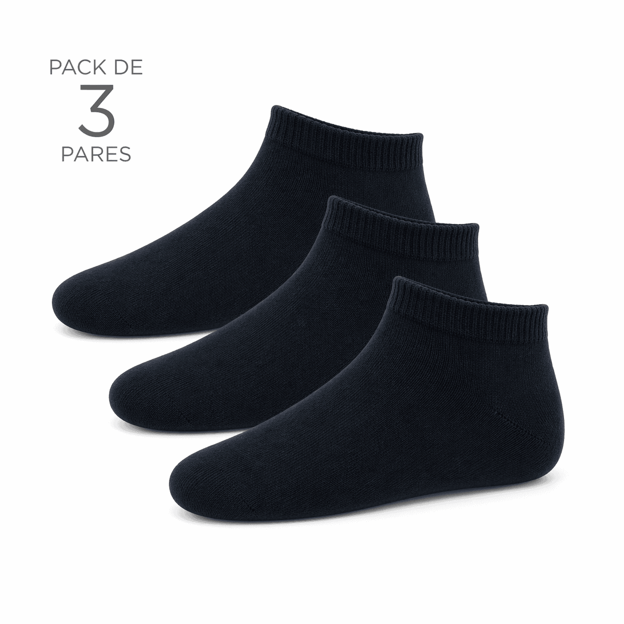 Pack de 3 Pares de Soquetes Unissexo para Criança | Sem Costura na Biqueira | Ref.7121 - Image 7