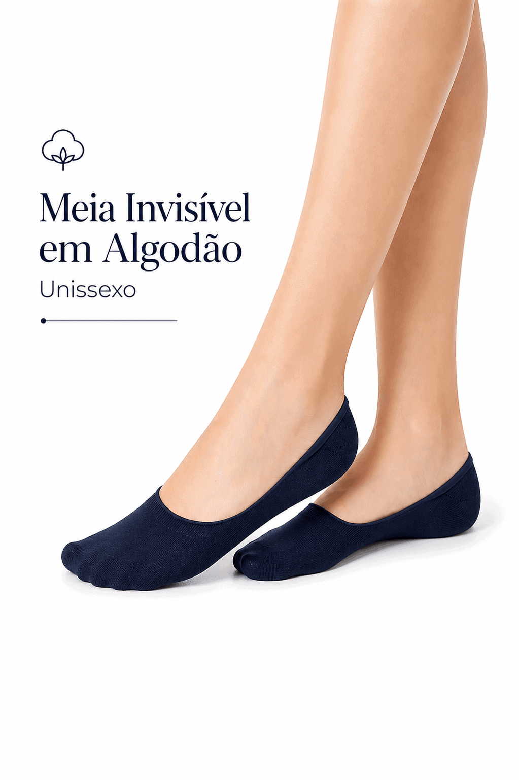 Meias Invisíveis Unissexo para Adulto em Algodão Penteado Superior | Sem Costura na Biqueira | Ref.12845 - Image 5