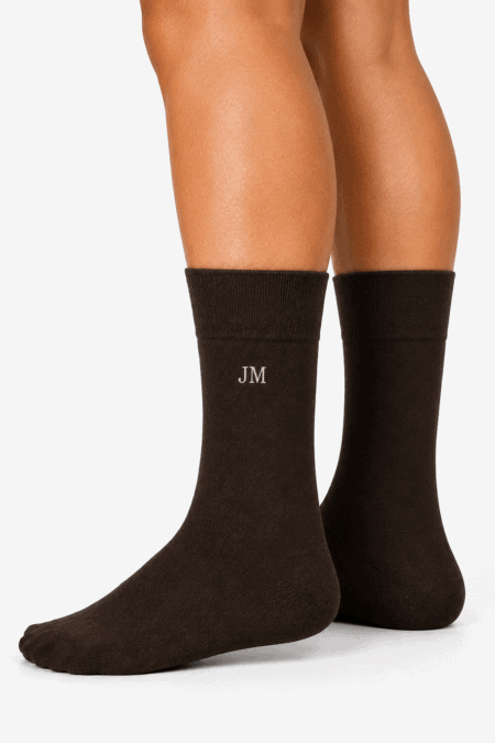 Meias Personalizáveis com Caxemira | Suavidade e Conforto Premium | Sem Costura na Biqueira | Ref.10614