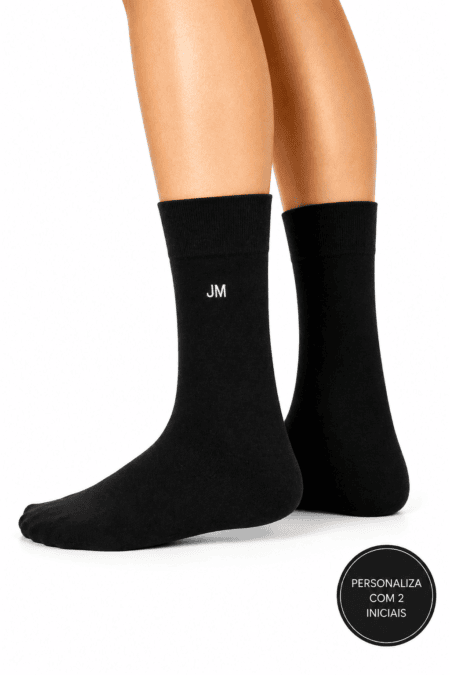 Meias Personalizáveis com Lã Merino | Conforto Térmico Natural | Sem Costura na Biqueira | Ref.11476