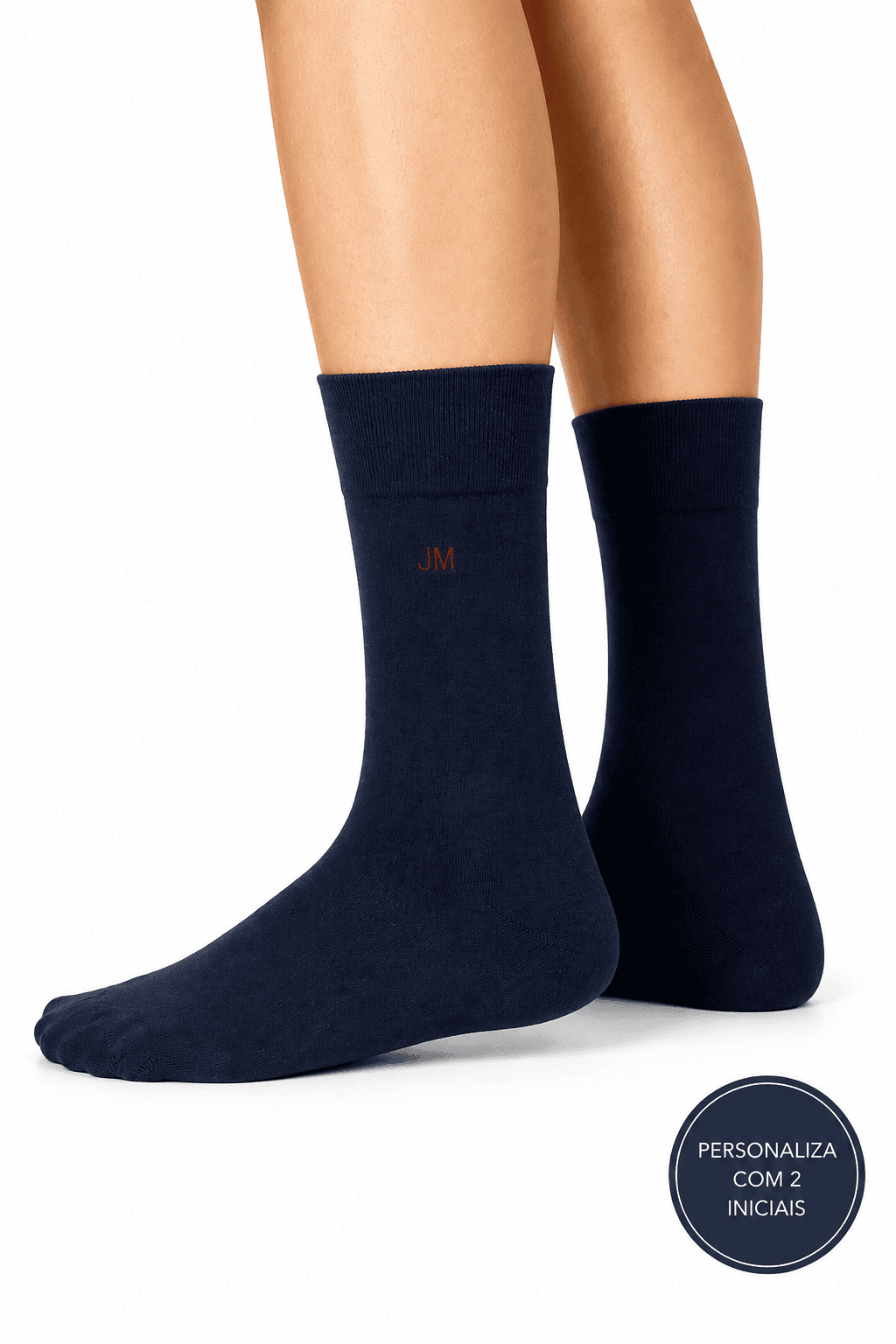 Meias Personalizáveis com Seda | Toque Suave e Elegante | Sem Costura na Biqueira | Ref.11974