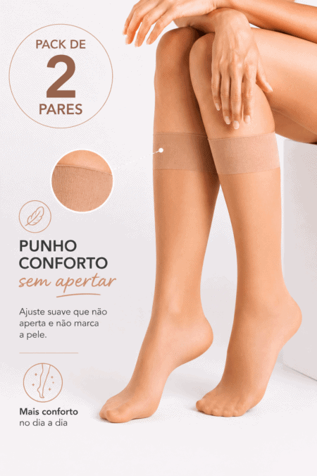 Pack de 2 Pares de Mini-Meias Antipressão 2O DEN