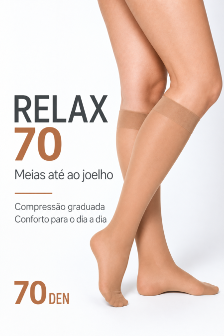Mini-meia de descanso Relax 7O DEN | Compressão Graduada