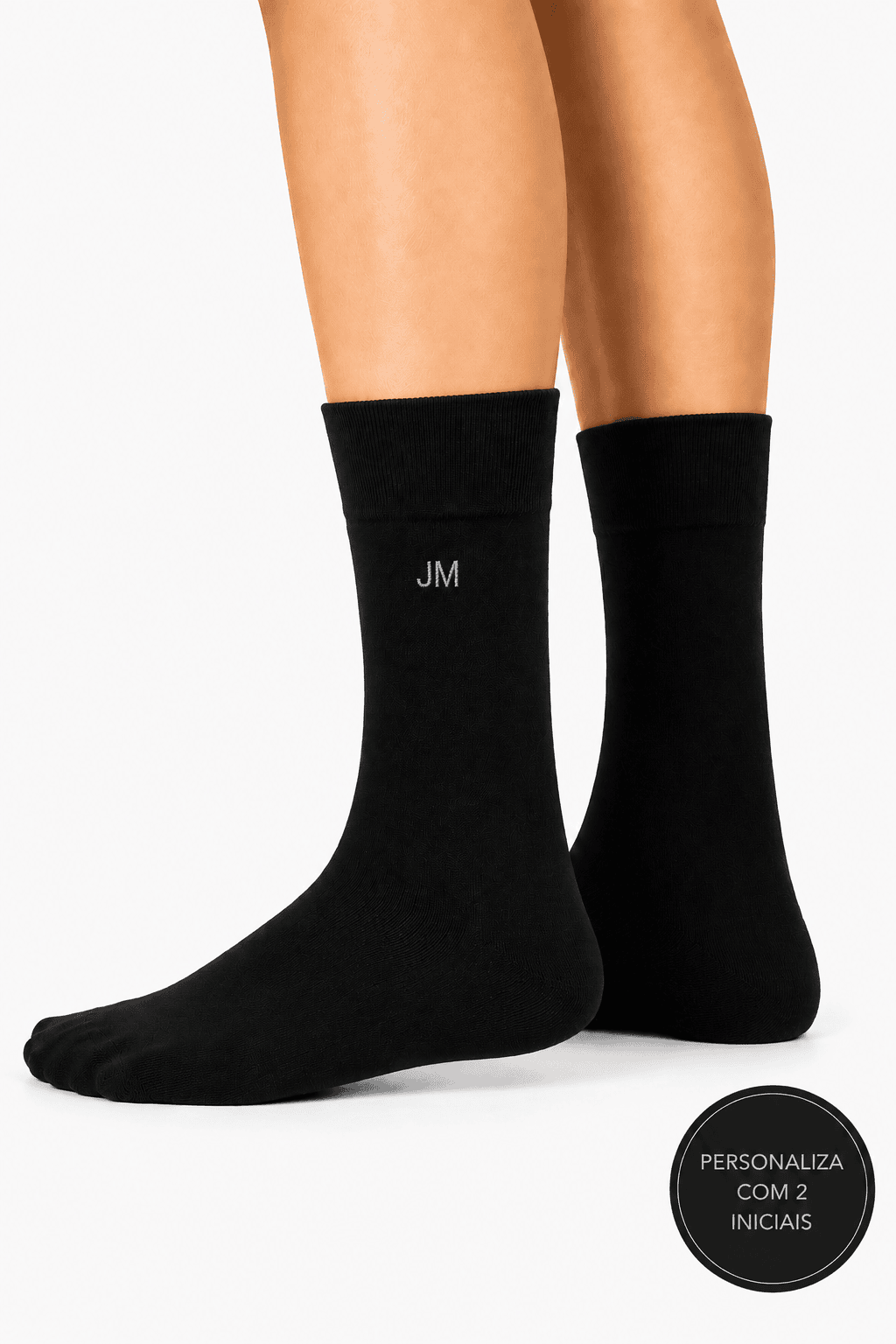 Meias Personalizáveis com Seda | Toque Suave e Elegante | Sem Costura na Biqueira | Ref.11974 - Image 2