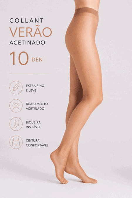 Collant Acetinado 1O DEN