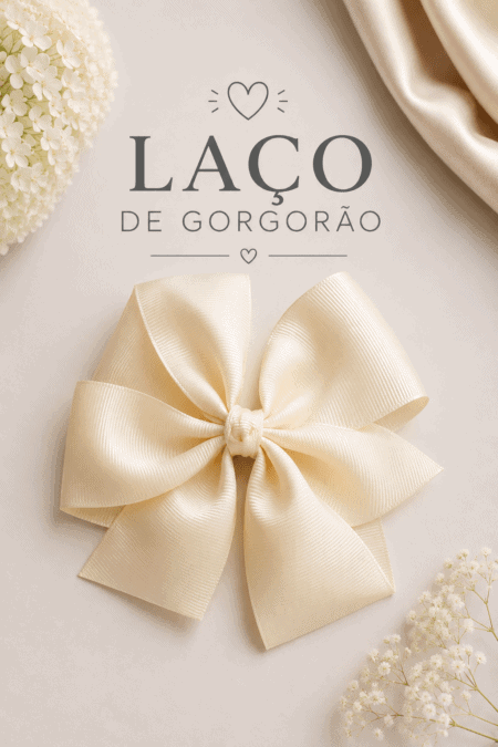 Laço Gorgorão Pérola  | Grande