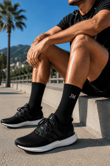 Meias de Desporto Personalizáveis em Algodão Penteado Unissexo | Sem Costura na Biqueira | Ref. 18859