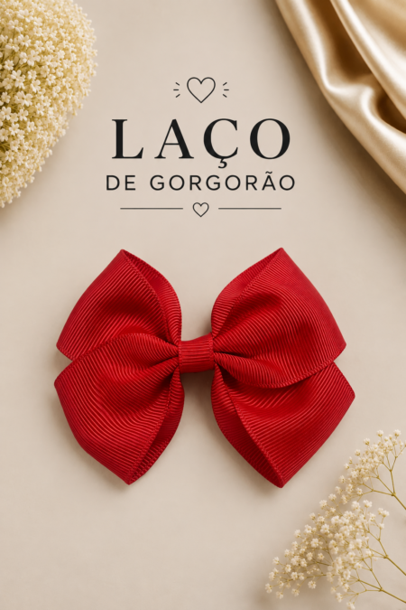 Laço de Gorgorão Vermelho | Médio